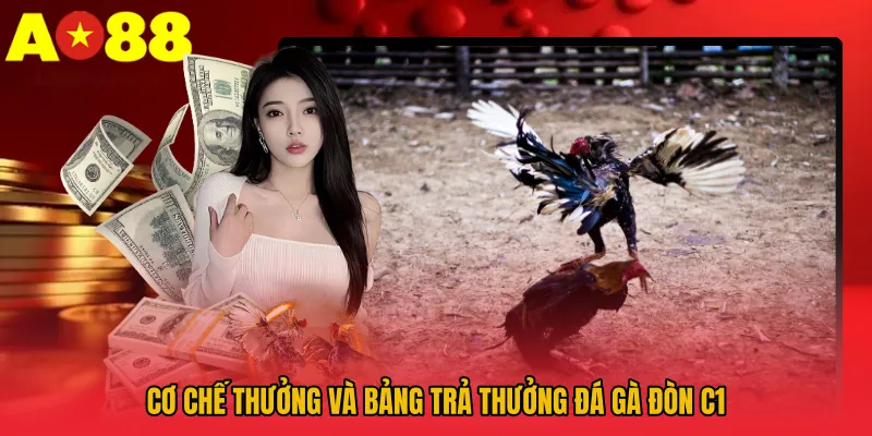 Cơ chế thưởng và bảng trả thưởng Đá gà đòn C1