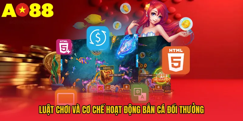 Luật chơi và cơ chế hoạt động bắn cá đổi thưởng